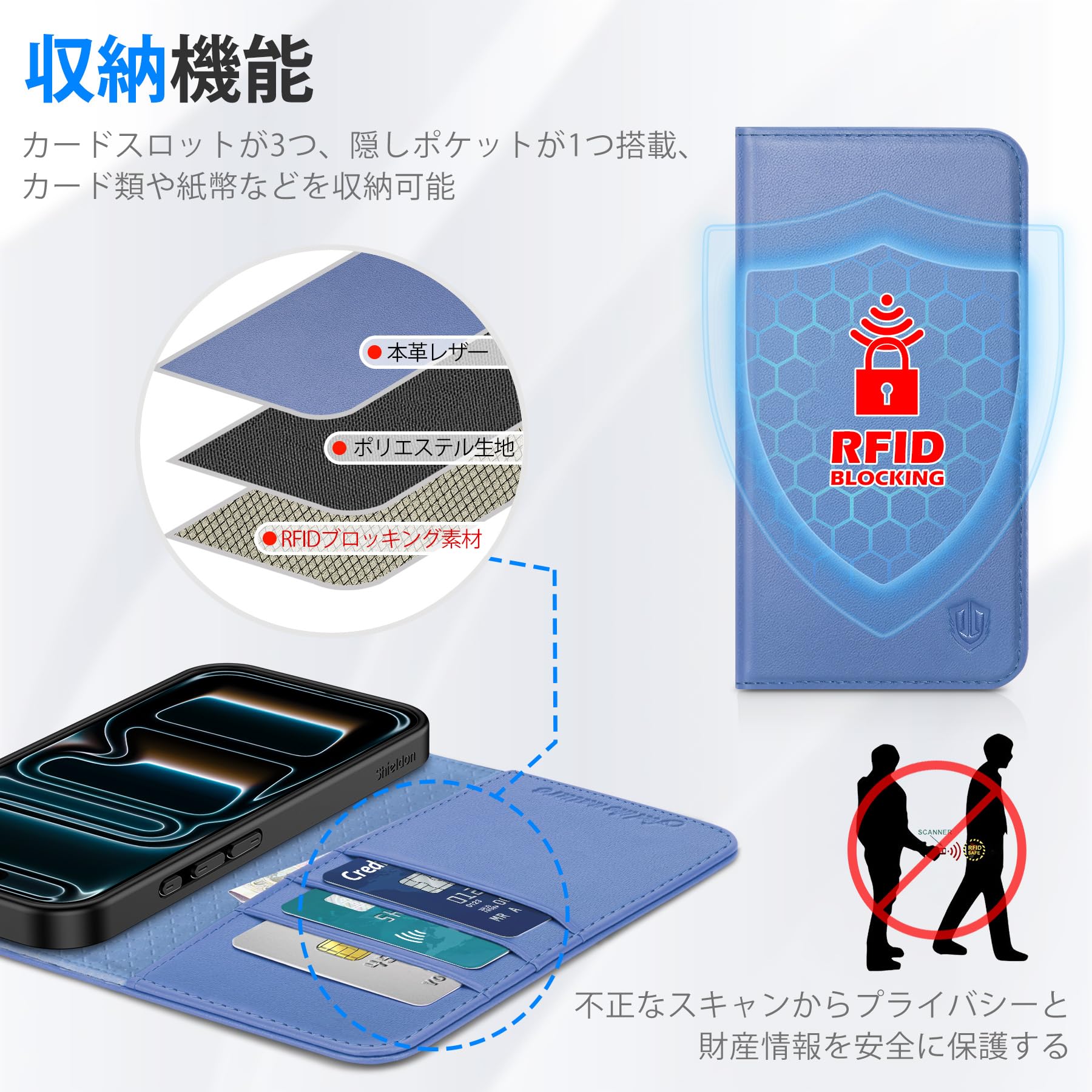 SHIELDON iPhone Air 手帳型ケース 青 Amazon.co.jp: SHIELDON iPhone Air 対応 手帳型ケース 本革レザー 6.5
